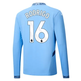 Prima Maglia Rodrigo Manchester City 2024/2025 Manica Lunga